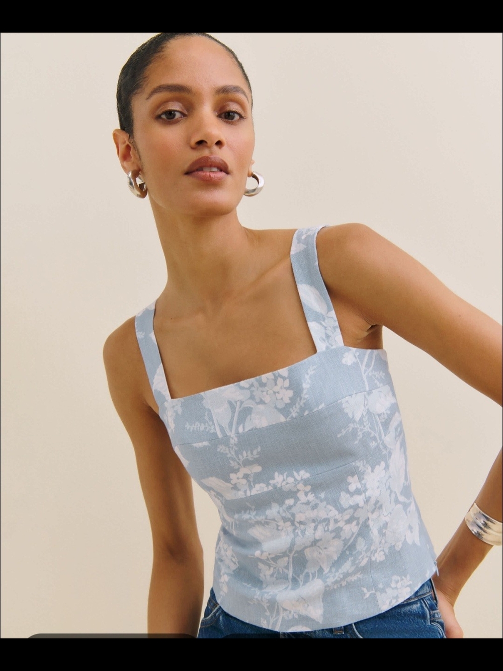 Reformation Darci Linen Top